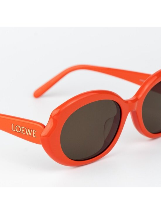 Loewe Women Sunglasses Orange Brown Oval LW40147F 42E NEW AUTHENTIC main image 11